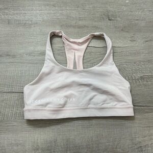 Lululemon Peleton Light Pink Athletic Sports Bra - Size 8
